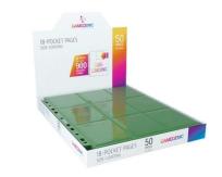 Opakowanie Gamegenic:18-Pocket Pages Sideloading-Green(50szt)