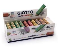 Opakowanie Gumka ołówek Happy Pastel (40szt) GIOTTO