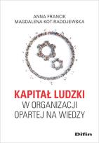 Okładka książki Kapitał ludzki w organizacji opartej na wiedzy