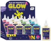 Opakowanie Klej do dekoracji świecący w ciemności mix