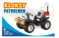 Opakowanie Kloksy Klocki Miasto Policja jeździk quad 38 el.
