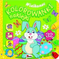 Okładka książki Kolorowanki naklejki Wielkanoc