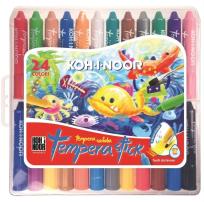 Opakowanie Kredki woskowe wykręcane Tempera Stick 24 kolory