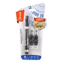 Opakowanie Marker permanentny + 2 ampułki czarny MemoBe