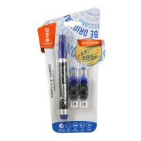 Opakowanie Marker permanentny + 2 ampułki niebieski MemoBe