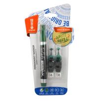 Opakowanie Marker permanentny + 2 ampułki zielony MemoBe