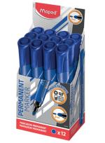 Opakowanie Marker permanentny okrągły niebieski (12szt) MAPED