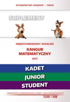 Okładka książki Matematyka z wesołym kangurem - Suplement 2017 (Kadet/Junior/Student)