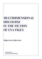 Okładka książki Multidimensional discourse in the fiction of Eva Figes