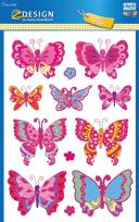 Opakowanie Naklejki foliowe błyszczące - Motyle