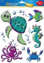 Opakowanie Naklejki na okno - Zwierzęta morskie