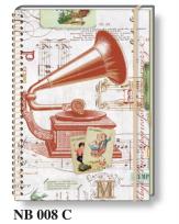 Opakowanie Notatnik ozdobny A5 koło BR (NB 008C)