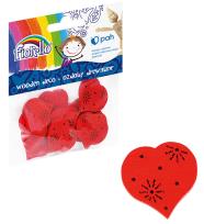 Opakowanie Ozdoby drewniane Serduszka 15szt FIORELLO