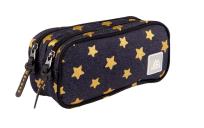 Opakowanie Piórnik prostokątny podwójny Superstar czarny MBQ