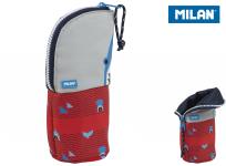 Opakowanie Piórnik stojący Shark Attack szaro-czerwony MILAN