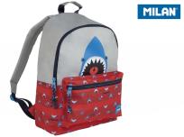 Opakowanie Plecak duży 21 l Shark Attack czerwono-szary MILAN