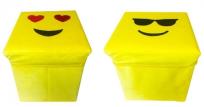 Opakowanie Pufa Emoji kwadratowa z możliwością przechowywania