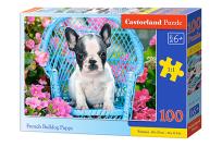 Opakowanie Puzzle 100 French Bulldog Puppy CASTOR