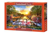 Opakowanie Puzzle 1000 Picturesque Amsterdam&Bicycles CASTOR