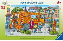 Opakowanie Puzzle 15 Śmieciarka