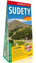 Okładka książki Sudety laminowana mapa turystyczna 1:120 000