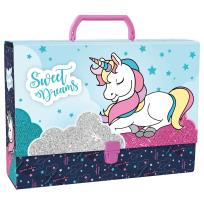 Opakowanie Teczka z rączką gruba 02 Jednorożec DERFORM