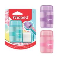 Opakowanie Temperówka z gumką Connect pastel 2 otwory MAPED