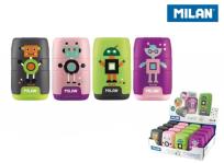 Opakowanie Temperówko-Gumka Happy Bots (16szt) MILAN