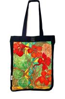 Opakowanie Torba na zakupy - Nasturcje (granatowa)