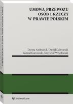 Okładka książki Umowa przewozu osób i rzeczy w prawie polskim