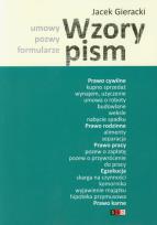 Okładka książki Wzory pism