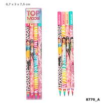 Opakowanie Zestaw 4 ołówków Top Model w plastikowym etui 8770A
