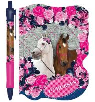 Opakowanie Zestaw dług. autom. + notes kształtowy Konie