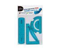 Opakowanie Zestaw geometryczny Flexi 15cm 3 element KIDEA