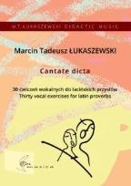 Okładka książki Cantate dicta