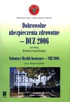 Opakowanie Dobrowolne ubezpieczenia zdrowotne - DUZ 2006