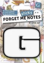 Opakowanie Forget me sticky notes kart samoprzylepne litera G