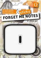 Opakowanie Forget me sticky notes kart samoprzylepne litera O