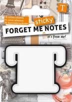 Opakowanie Forget me sticky notes kart samoprzylepne litera T