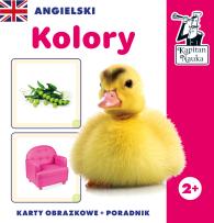 Okładka książki Kapitan Nauka Angielski Kolory (karty obrazkowe + poradnik)