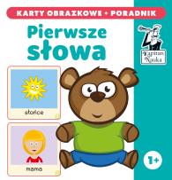Okładka książki Kapitan Nauka Pierwsze słowa karty obrazkowe + poradnik