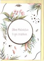 Opakowanie Karnet B6 Ślub cytat - Dzika róża