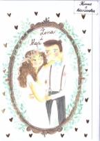 Opakowanie Karnet B6 z kieszonką - Młoda Para