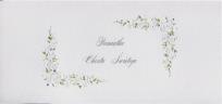 Opakowanie Karnet Chrzest DL C15 - Białe kwiaty