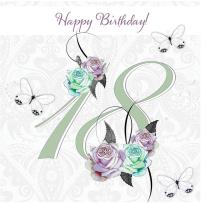 Opakowanie Karnet Swarovski kwadrat CL1618 Urodziny 18