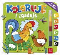 Okładka książki Koloruję i zgaduję Kredka segmentowa