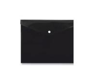 Opakowanie Koperta na zatrzask A4 PP-116 z kieszenią czarna