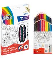 Opakowanie Kredki Super Soft 36 kolorów ostrz. trójk.FIORELLO