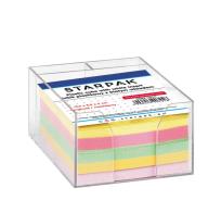 Opakowanie Kubik plastikowy duży kolorowe karteczki 85x85mm