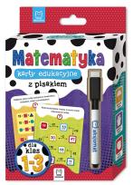 Okładka książki Matematyka. Karty edukacyjne z pisakiem dla klas 1-3
